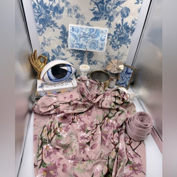 🆕 BRONX & BANCO 🧿 NWOT Noel Sakura Long Sleeve Mini Dress - Size S / US 4 - Picture 2 of 16